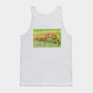 In one end...and out the udder - Deer Tank Top